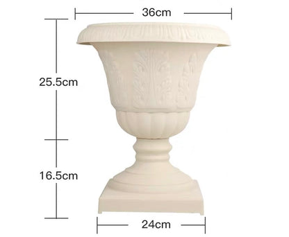 THE ELLE FLORAL PEDESTALS AND URNS SET