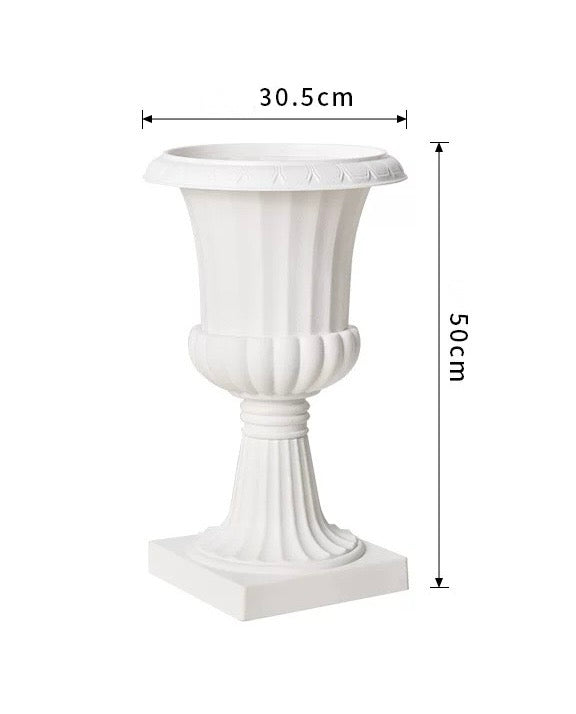 THE ELLE FLORAL PEDESTALS AND URNS SET