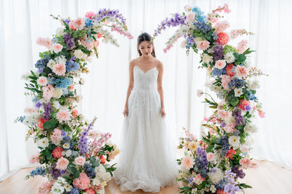 THE LEIA FLORAL PILLARS