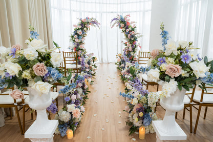THE LEIA FLORAL PEDESTALS AND URNS SET
